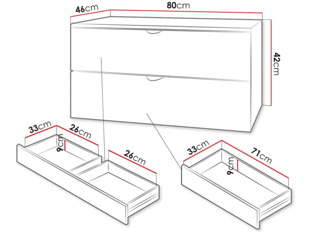 Meuble de salle de bain "Ios" - 2 pièces - Blanc