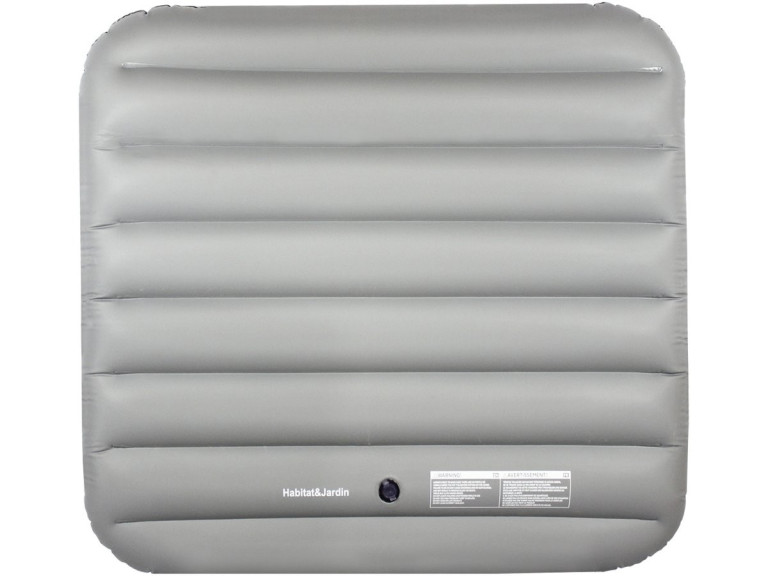 Couverture gonflable pour - 134 x 134 cm - Grise