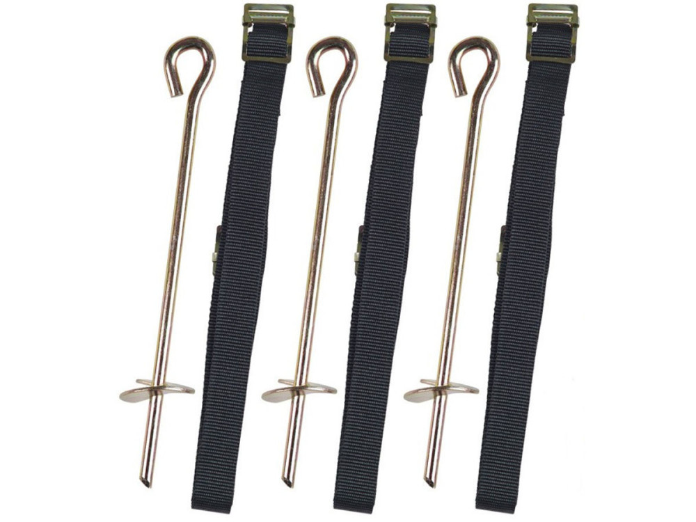 Trampoline "Yoopi" - Ø 3.05 m - Avec filet + échelle + couverture + kit d'ancrage