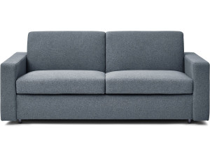Canapé convertible express en tissu "Diana" - Couchage 140 cm - 3 places - Gris