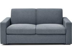 Canapé convertible express en tissu "Diana" - Couchage 120 cm - 2 places - Gris