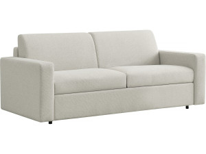 Canapé convertible express en tissu "Diana" - Couchage 140 cm - 3 places - Beige
