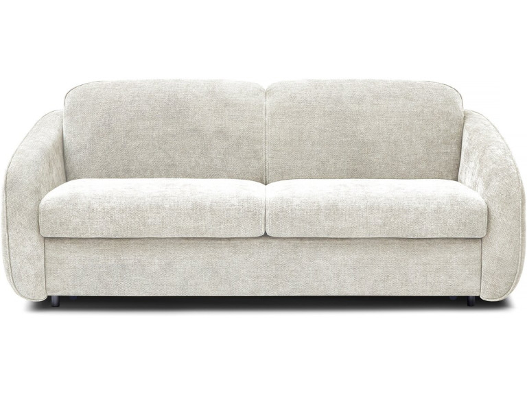Canapé lit convertible express en tissu texturé "Laurie" - 202 x 107 x 85 cm