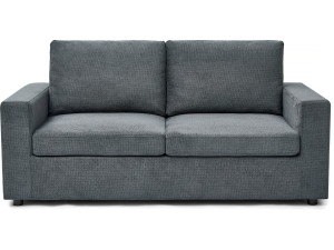 Canapé convertible express en tissu "Elena" - 3 places - Couchage 140 cm - Gris