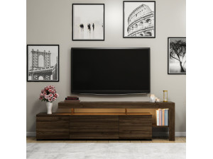 Meuble TV en bois "Beliz" Meuble TV - 192 x 37 x 53 cm