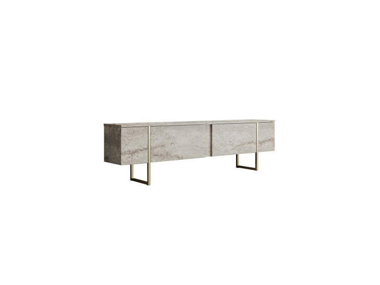 Meuble TV en bois "Luxe" - 180 x 30 x 50 cm - TravertinOr