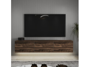 Meuble TV en bois "Neon" 160 x 32 x 35 cm - Châtaigne 2