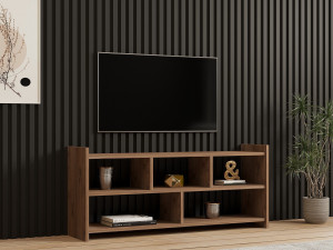 Meuble TV en bois "Pera" - 117 x 28 x 55 cm - Pin atlantique 2