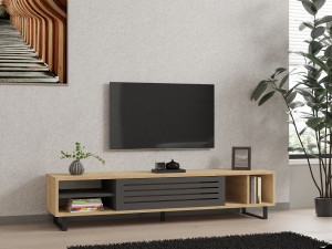 Meuble TV en bois "Safir" 160 x 40 x 35 cm - Saphir 2