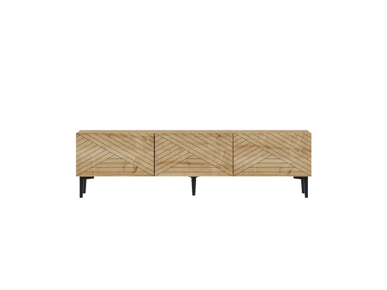 Meuble TV en bois "Felix" 160 x 31,4 x 44,1 cm - Chêne saphir