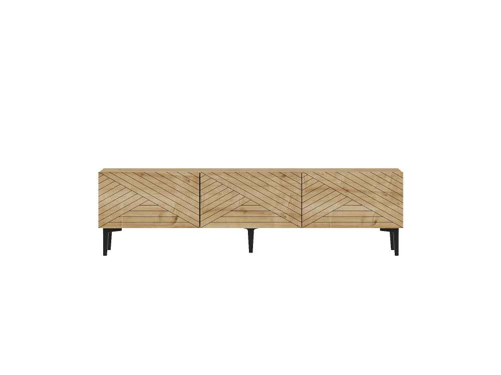 Meuble TV en bois "Felix" 160 x 31,4 x 44,1 cm - Chêne saphir
