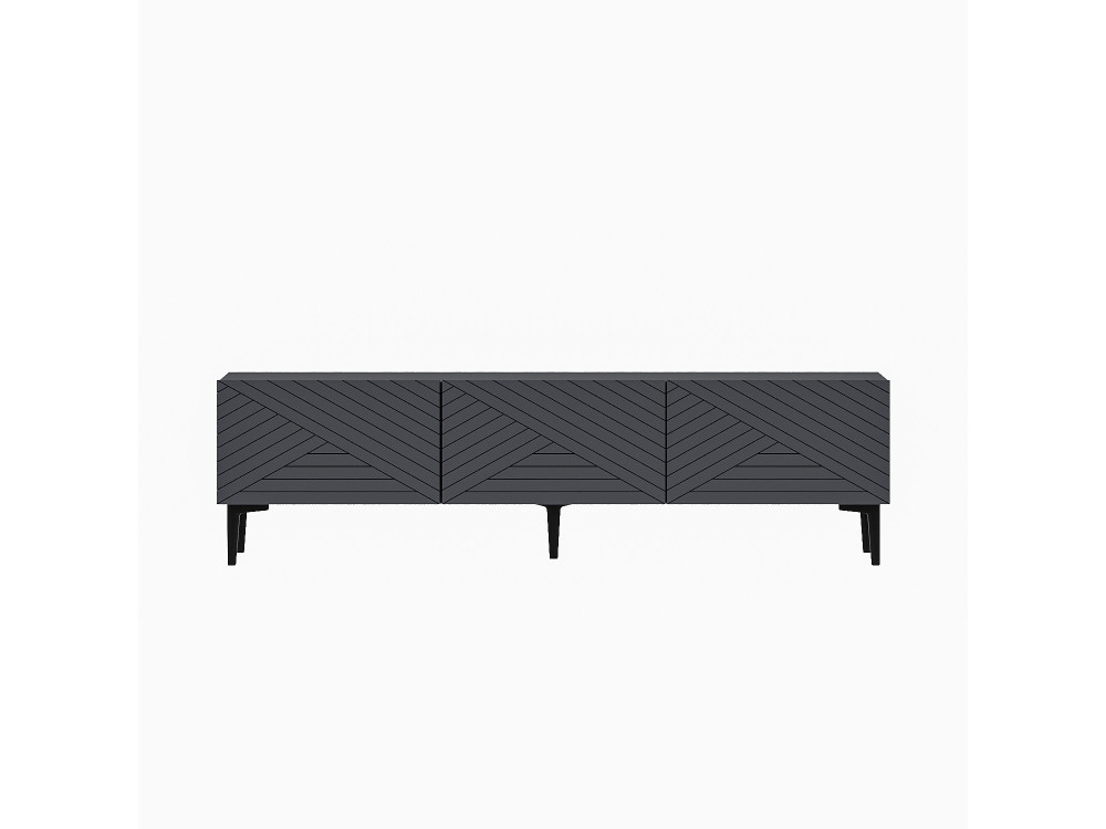 Meuble TV en bois "Felix" 160 x 31,4 x 44,1 cm - Anthracite