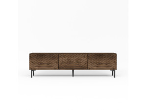 Meuble TV en bois "Felix" - 160 x 31 x 44 cm - Marron