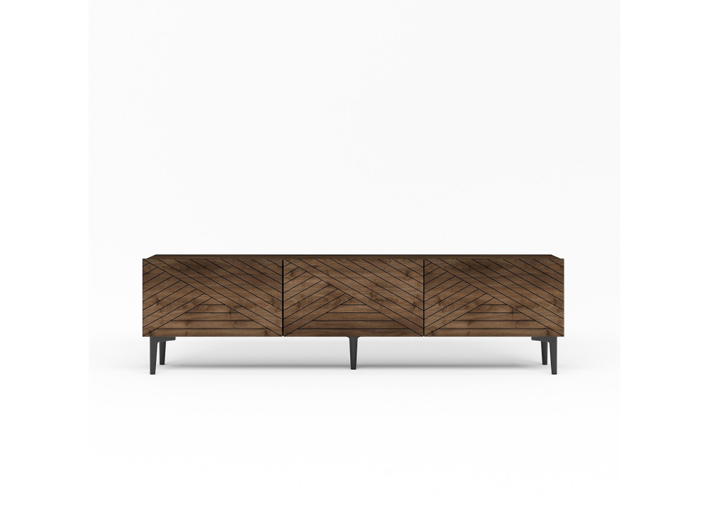 Meuble TV en bois "Felix" - 160 x 31 x 44 cm - Marron