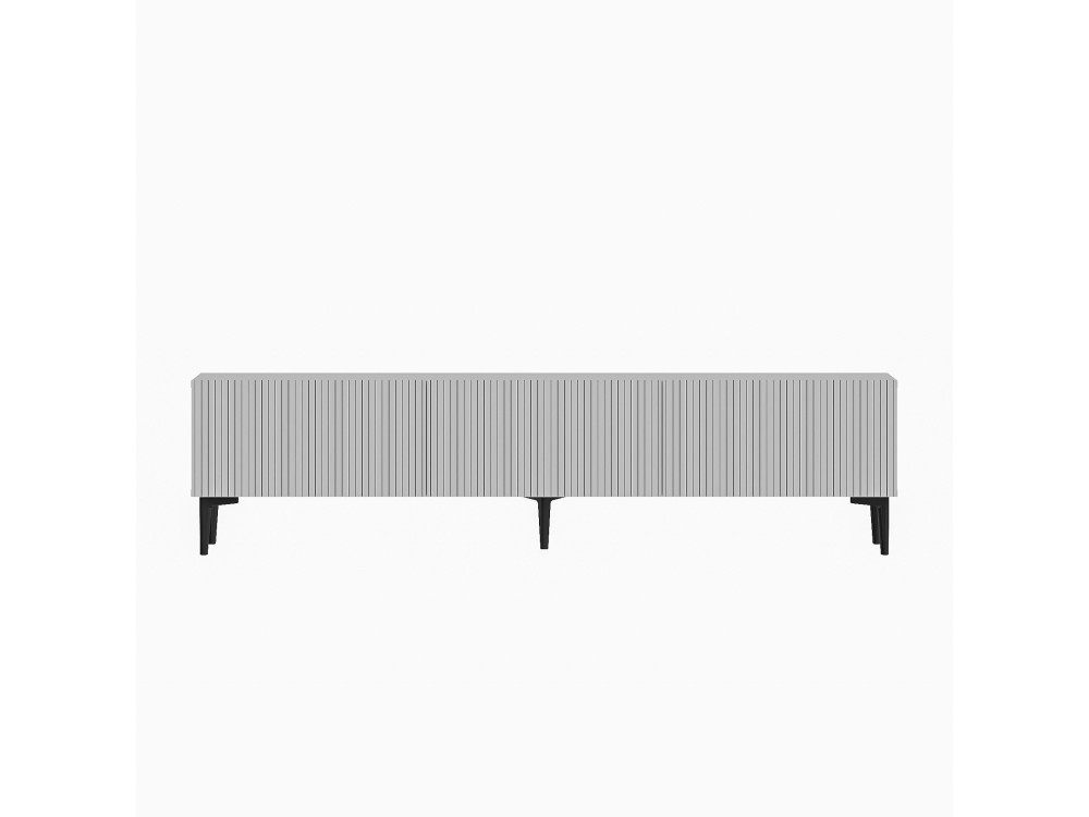 Meuble TV en bois "Oscar" - 180 x 31 x 45 cm - Blanc