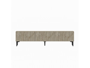 Meuble TV en bois "Oscar" - 180 x 31 x 45 cm - Beige