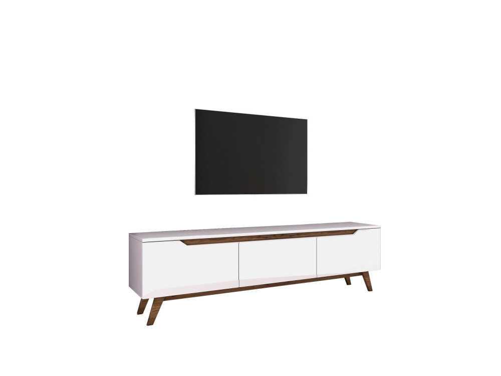Meuble TV en bois "Digi" - 180 x 35 x 48 cm - Marron