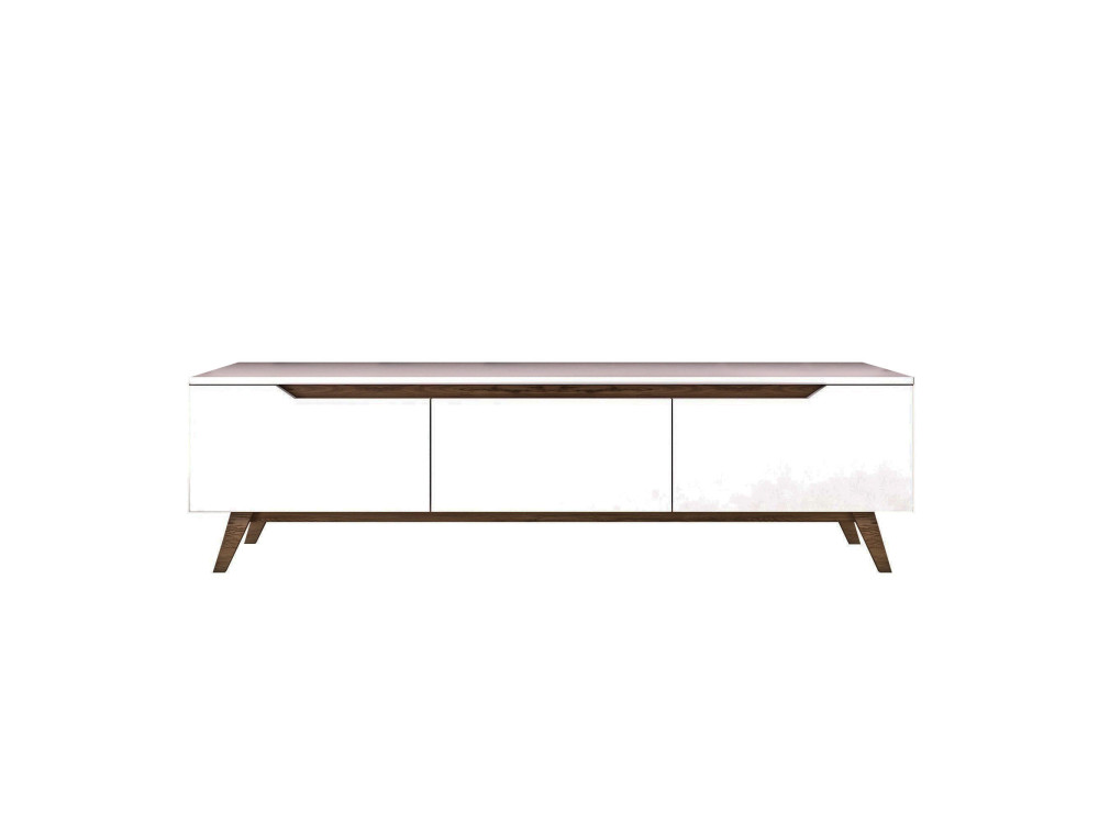 Meuble TV en bois "Digi" - 180 x 35 x 48 cm - Marron
