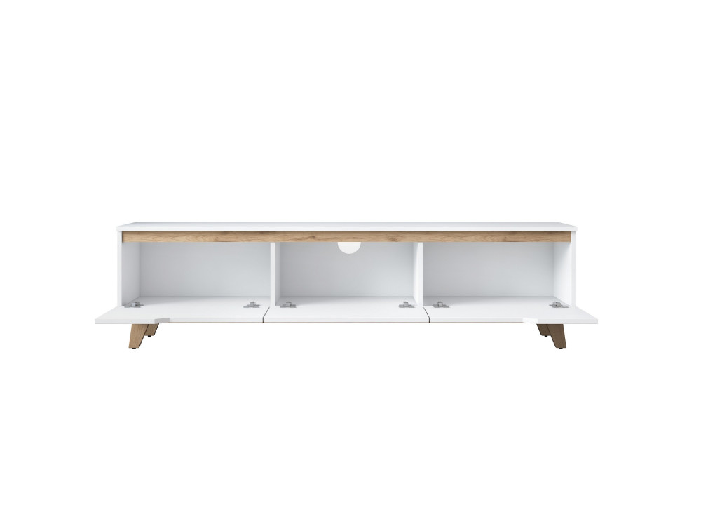 Meuble TV en bois "Digi" - 180 x 35 x 48 cm - Beige