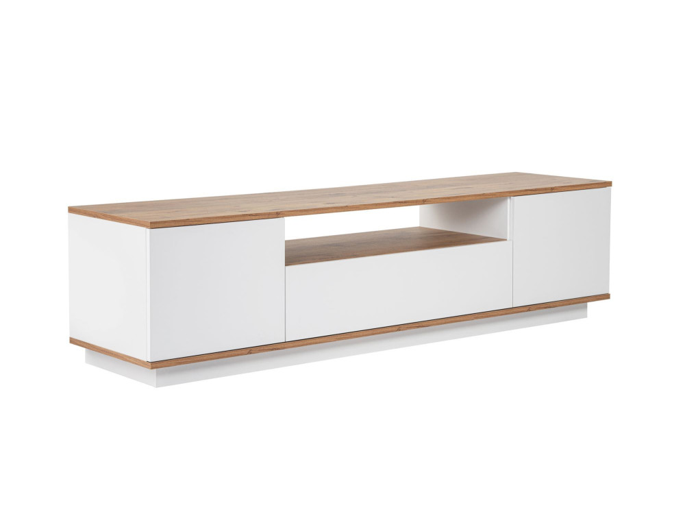 Meuble TV en bois "Veramont" - 180 x 44 x 44 cm - Marron