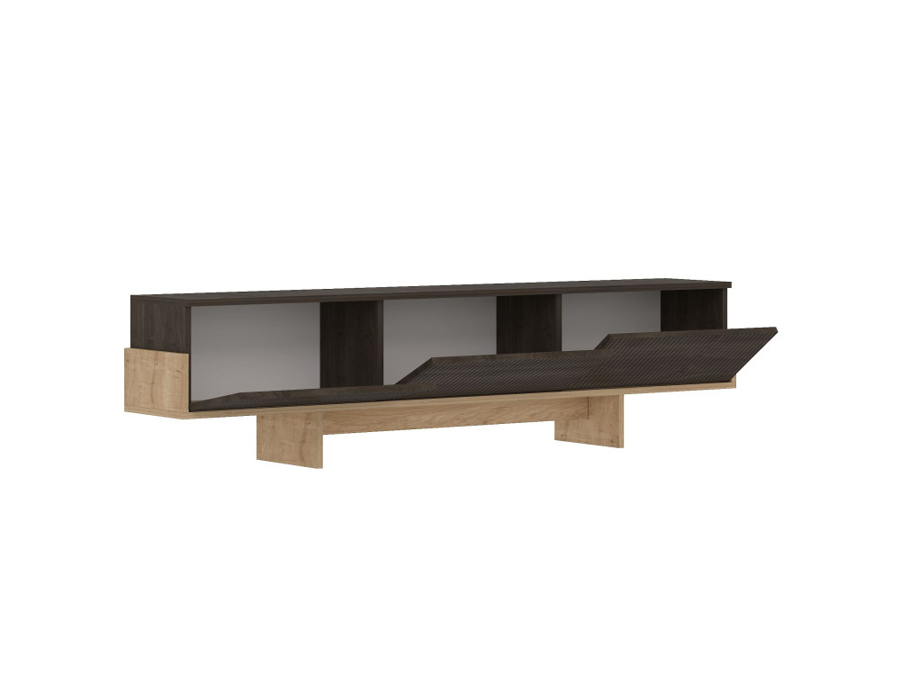 Meuble TV en bois "Hege" - 180 x 30 x 44 cm - Marron