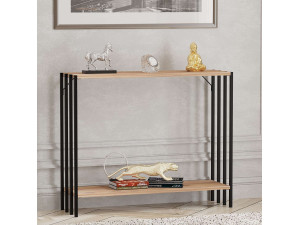 Console en bois "Verona" - 90 x 26 x 74 cm - Pin noir de l'Atlantique 2