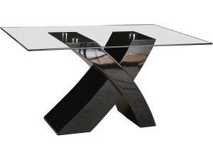 Table repas "Mona" - 150 x 90 x 74 cm - Noir