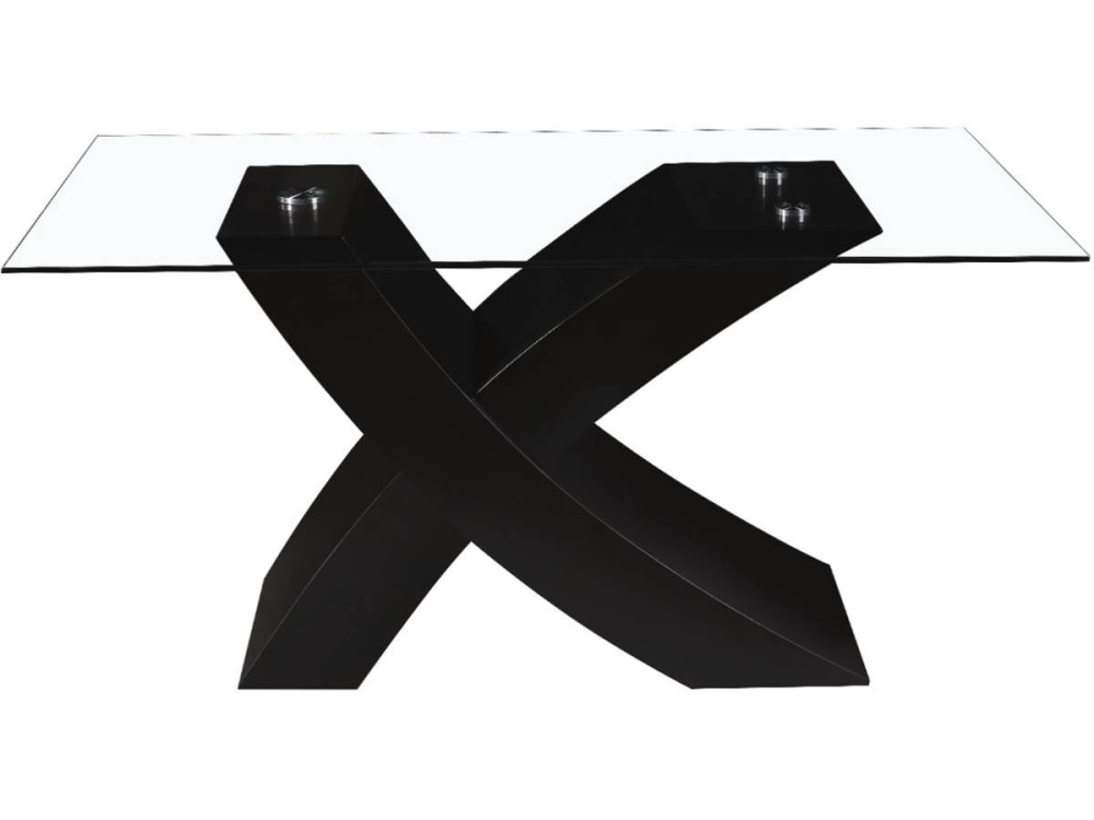 Table repas "Mona" - 150 x 90 x 74 cm - Noir