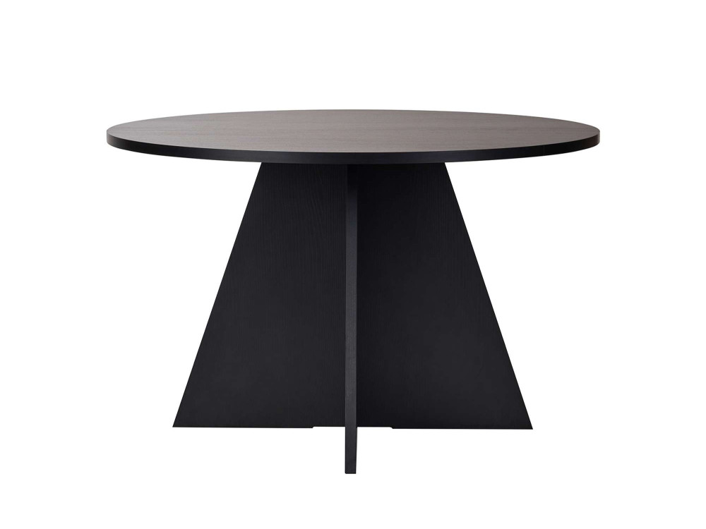 Table à manger en bois "Virella" - 120 x 120 x 75 cm - Bois Noir