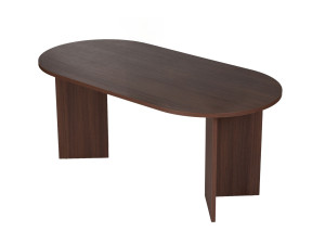 Table à manger en bois "Sablin" - 180 x 89 x 75 cm - Noyer