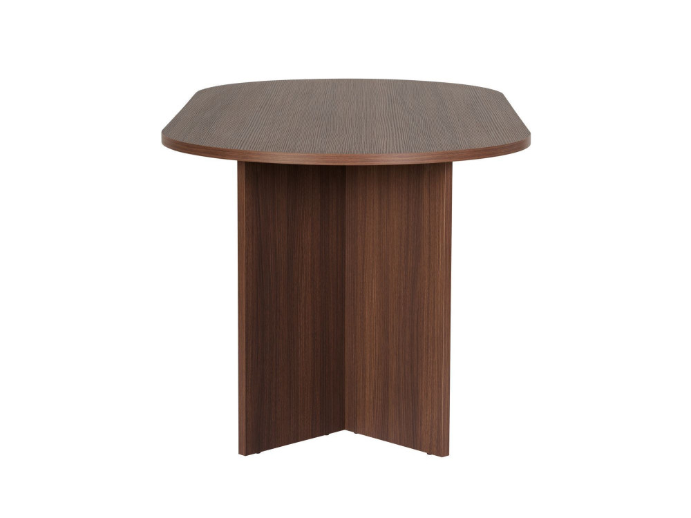 Table à manger en bois "Sablin" - 180 x 89 x 75 cm - Noyer