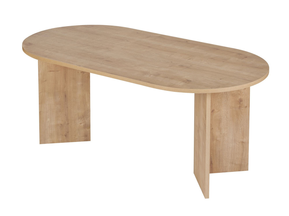 Table à manger en bois "Sablin" 180 x 90 x 75 cm - Chêne saphir