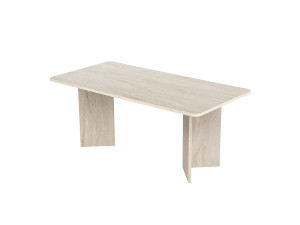 Table à manger en bois "Linza" 180 x 90 x 75 cm - Travertin