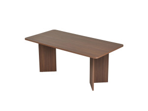 Table à manger en bois "Linza" 180 x 90 x 75 cm - Noyer