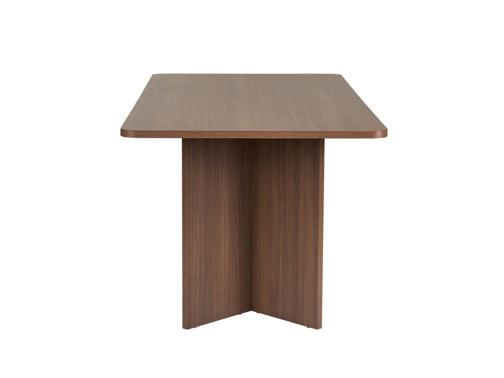 Table à manger en bois "Linza" 180 x 90 x 75 cm - Noyer