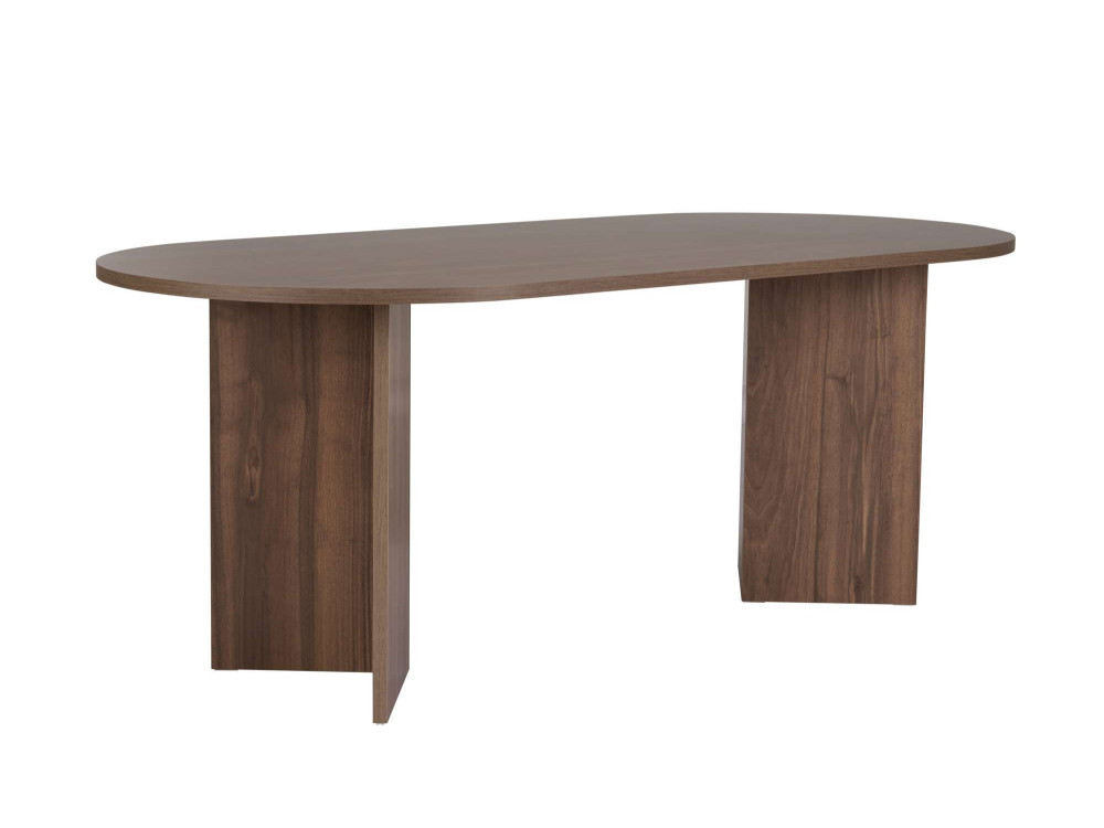 Table à manger en bois "Sabella" 200 x 90 x 75 cm - Noyer