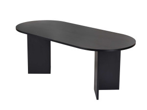 Table à manger en bois "Sabella" 200 x 90 x 75 cm - Bois Noir
