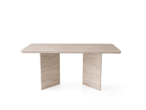 Table à manger en bois "Lizzard" 180 x 90 x 77 cm - Travertin