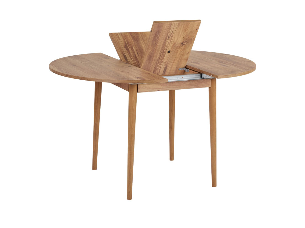Table à manger extensible en bois "Viona" 100 x 100 x 75 cm - Pin atlantique