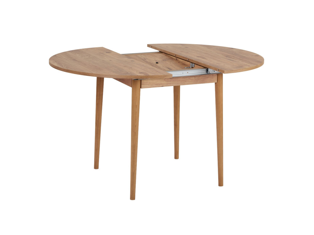 Table à manger extensible en bois "Viona" 100 x 100 x 75 cm - Pin atlantique