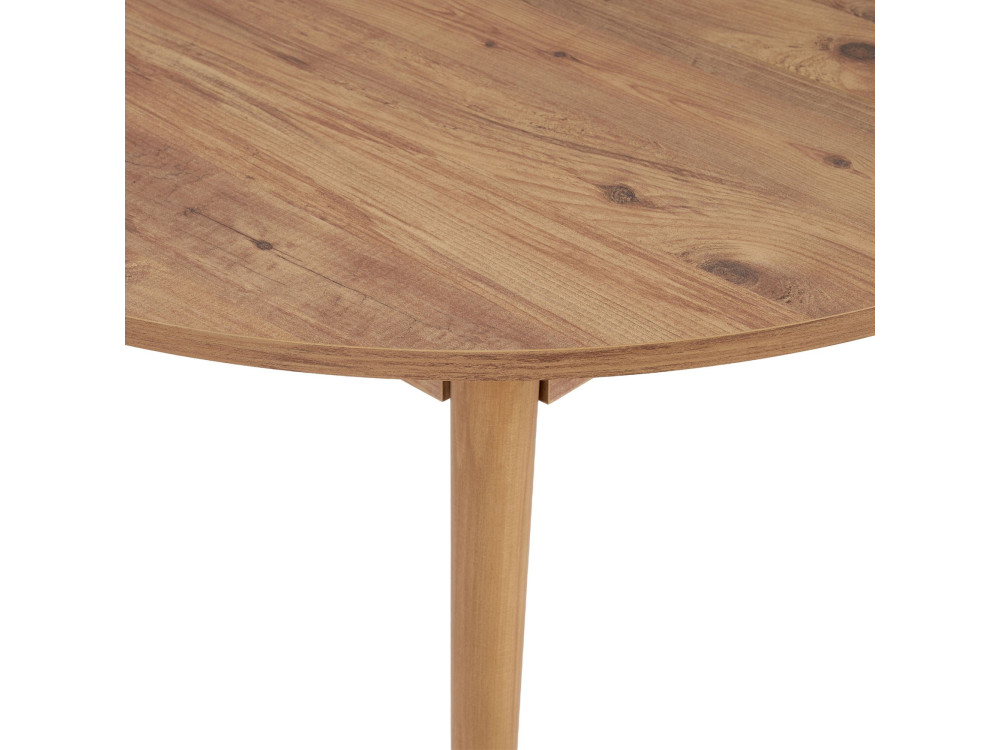 Table à manger extensible en bois "Viona" 100 x 100 x 75 cm - Pin atlantique
