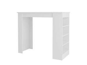 Table de bar en bois "Swallow" 117 x 54 x 101,8 cm - Blanc
