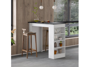 Table de bar en bois "Swallow" 117 x 54 x 102 cm - Bendir 2