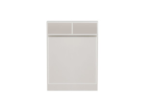 Table de repas pliable en bois "Bracked" - 70 x 15 x 96 cm - Blanc