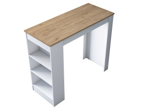 Table de repas en bois "Juan" - 120 x 50 x 100 cm - Marron