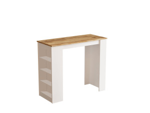 Table de repas en bois "Setup" - 120 x 52 x 102 cm - Marron