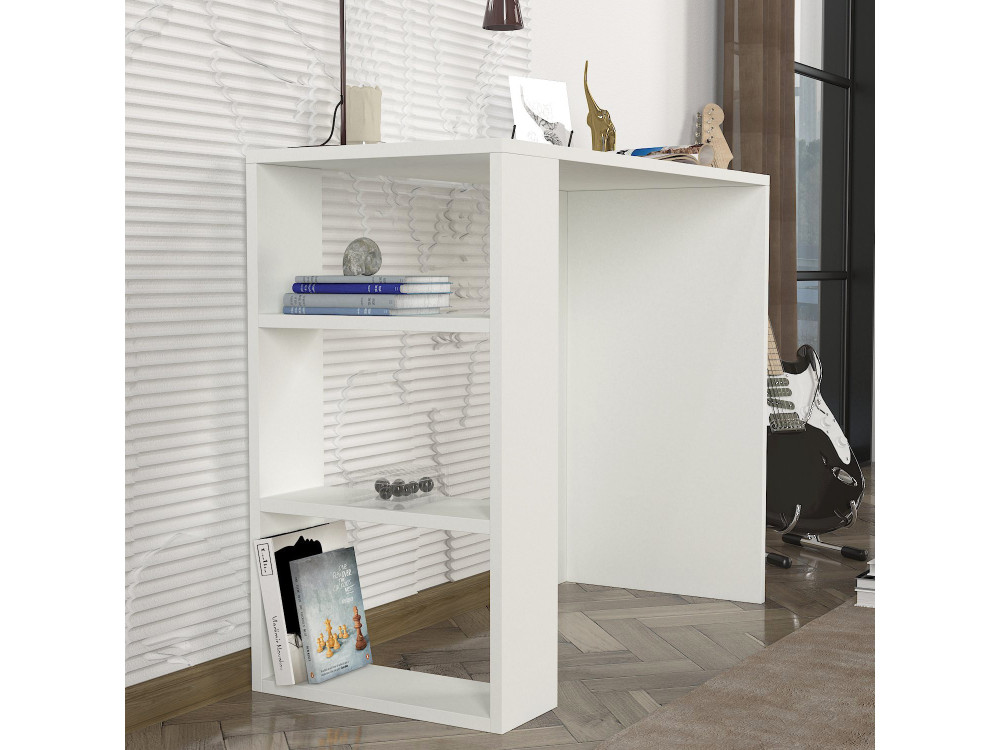Bureau en bois "Netenya" - 90 x 40 x 74 cm - Blanc