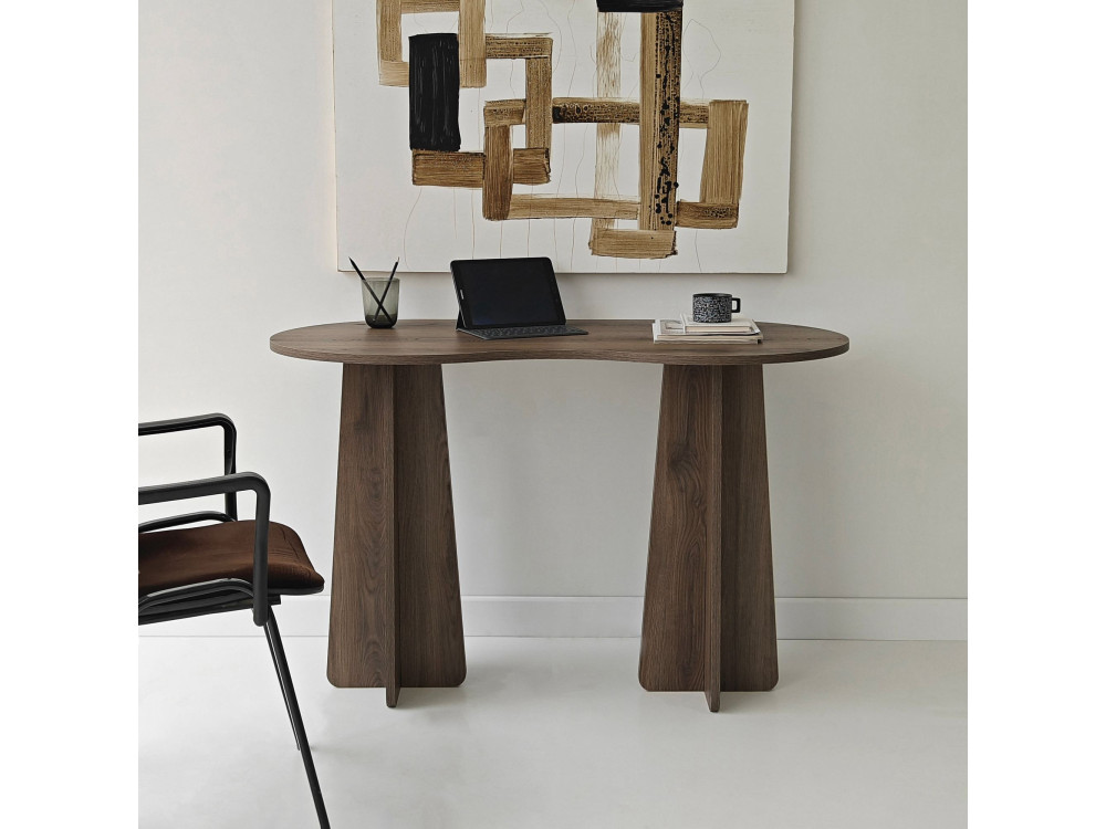 bureau en bois "infini" 120 x 60 x 75 cm - Noyer