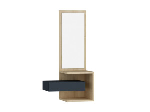 Meuble d'entrée en bois "Stella" - 49 x 31 x 90 cm - ChêneAnthracite