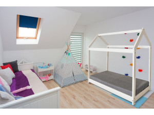Lit Cabane pour enfant "Camilla" - 140 x 70 cm - Blanc 2